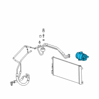 OEM 2010 Chevrolet Malibu Compressor Diagram - 19418182