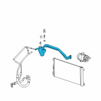 OEM 2008 Chevrolet Malibu Suction Line Diagram - 19244818