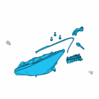 OEM 2019 Infiniti QX30 Right Headlight Assembly Diagram - 26010-5DC3B