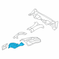 OEM BMW X5 Heat Insulation, Bulkhead, Left Diagram - 51-48-7-158-413