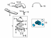OEM 2022 Chevrolet Trailblazer Outlet Duct Diagram - 60003580