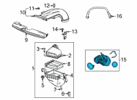 OEM Buick Encore GX Outlet Duct Diagram - 60003580