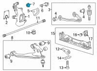 OEM 2022 Chevrolet Silverado 2500 HD Adjust Bolt Nut Diagram - 11549005