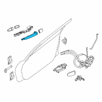 OEM 2016 Nissan Maxima Grip-Outside Handle Diagram - 80640-4RA0B