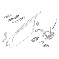 OEM 2021 Nissan Maxima Rod-Key Lock, LH Diagram - 80515-4RA0A