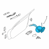 OEM Nissan Maxima Front Door Lock Actuator Motor, Left Diagram - 80501-4RA0C