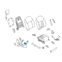 OEM 2012 Infiniti EX35 Front Seat Switch Assembly Diagram - 87016-3LZ0A