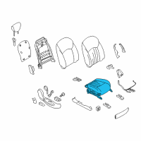 OEM Infiniti QX50 Cushion Complete-Front Seat RH Diagram - 87300-1UX8D
