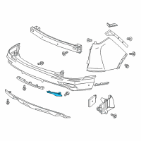 OEM 2017 Honda CR-V Reflector Assy., L. RR. Diagram - 34550-TLA-A01