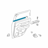 OEM Scion Belt Weatherstrip Diagram - 68173-12330