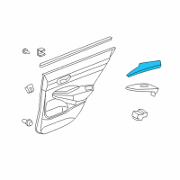 OEM 2010 Honda Civic Armrest, Right Rear Door Lining (Graphite Black) Diagram - 83730-SNX-A01ZA