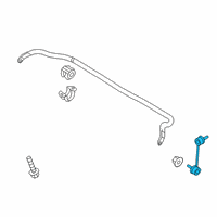 OEM 2021 Kia Stinger Link Assembly-Front Stabilizer Diagram - 54840J5000