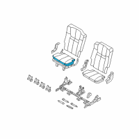 OEM 2007 Jeep Commander Seat Cushion Foam Right And Left Diagram - 5183629AA