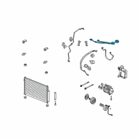 OEM Acura Pipe Assembly, Air Conditioner Diagram - 80320-SJA-A01
