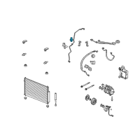 OEM 2007 Acura RL Sensor Assembly, Pressure Diagram - 80450-S7S-003