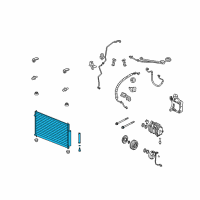 OEM 2012 Acura RL Condenser Diagram - 80110-SJA-003