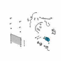 OEM Acura RL Compressor Diagram - 38810-RJA-A03