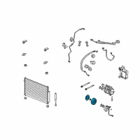 OEM 2012 Acura RL Clutch Set, Compressor Diagram - 38900-RJA-A01