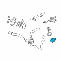 OEM Honda Civic Cover, Thermostat Diagram - 19311-RW0-A00