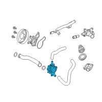 OEM 2014 Acura ILX Case, Thermostat Diagram - 19320-RW0-A00