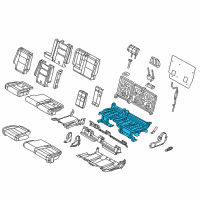 OEM 2011 Dodge Durango Seat Cushion Foam Diagram - 68101091AA