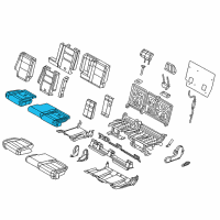 OEM 2012 Dodge Durango Seat Cushion Foam Diagram - 68100778AA