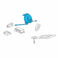 OEM Cadillac Clock Spring Diagram - 23352026