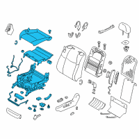 OEM 2013 Infiniti M56 Cushion Assembly - Front Seat Diagram - 87350-1MA6C