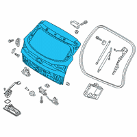 OEM 2019 Hyundai Tucson Panel Assembly-Tail Gate Diagram - 73700-D3550