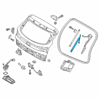 OEM Hyundai Gate Assembly-Power Tail, LH Diagram - 81770-D3100