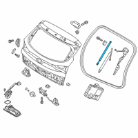 OEM Hyundai Lifter Assembly-Tail Gate, LH Diagram - 81771-D3002