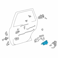 OEM 1997 Toyota Camry Actuator Diagram - 69140-AA010