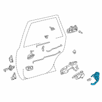 OEM Toyota Camry Lock Diagram - 69305-AA010