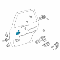 OEM Toyota Camry Handle, Inside Diagram - 69206-AA010-B0