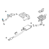 OEM 2017 Kia Sorento Gasket-Exhaust Pipe Diagram - 28751C5100