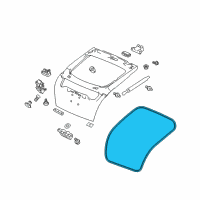 OEM 2012 Honda Crosstour Weatherstrip, Tailgate Diagram - 74440-TP6-A01