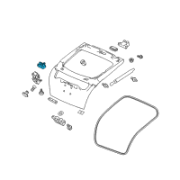 OEM 2011 Honda Insight Switch Assy., Tailgate Opener Diagram - 74810-TF0-003