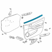 OEM Toyota Prius Weatherstrip Diagram - 68172-47010