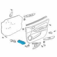 OEM 2001 Toyota Prius Master Switch Assy, Power Window Regulator Diagram - 84040-47020