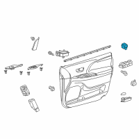 OEM 2015 Toyota Sienna Mirror Switch Diagram - 84872-08010