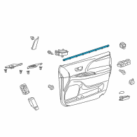 OEM 2017 Toyota Sienna Belt Weatherstrip Diagram - 68171-08020