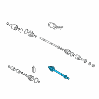 OEM Hyundai Bearing Bracket & Shaft Assembly Diagram - 49560-3Q750