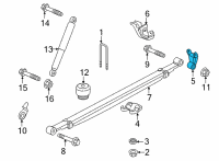 OEM GMC Sierra 2500 HD Shackle Diagram - 84492096