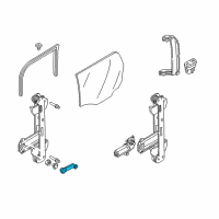 OEM 2007 Ford Focus Window Handle Diagram - 5S4Z-5423342-AAC