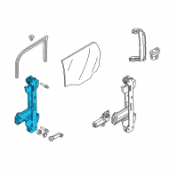 OEM 2007 Ford Focus Manual Regulator Diagram - 2M5Z-5427001-AA