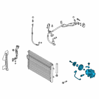 OEM 2015 Hyundai Santa Fe Sport Compressor Assembly Diagram - 97701-1U500