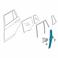 OEM BMW X4 Rear Left Window Regulator Diagram - 51-35-7-335-601