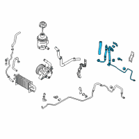 OEM Kia Amanti Hose Assembly-Power Steering Oil Pressure Diagram - 575103F300