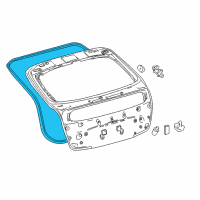 OEM 2022 Toyota Prius Lift Gate Weatherstrip Diagram - 67881-47051