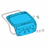 OEM 2021 Toyota Prius Lift Gate Diagram - 67005-47550